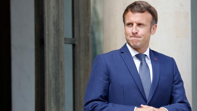 Frankreichs Präsident Emmanuel Macron sieht eine größere Zukunft für die Atomkraft als die EU-Kommission. (Bild: AFP/Ludovic MARIN)