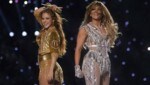 Shakira und Jennifer Lopez standen 2020 für die Halbzeitshow des Super Bowl gemeinsam auf der Bühne. (Bild: AFP)