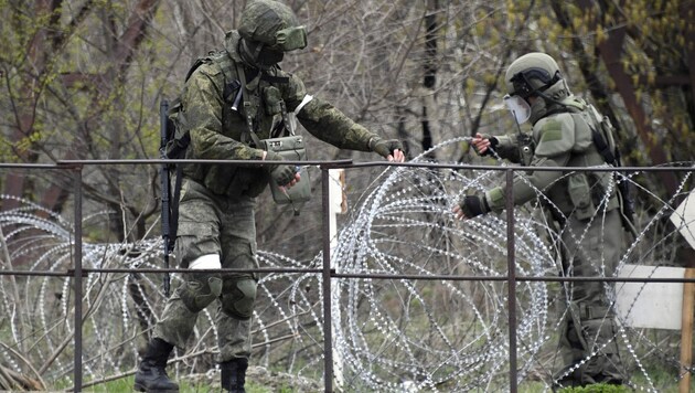 Russische Soldaten in der Ukraine (Bild: AFP)