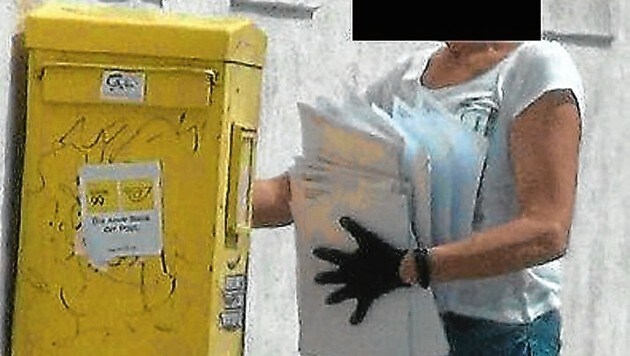 Un amigo de Schabel entregando el correo de drogas (Imagen: BMI)