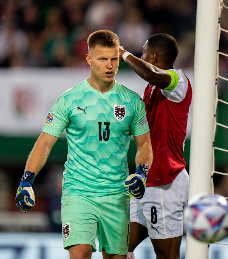 Patrick Pentz und David Alaba (Bild: GEPA )