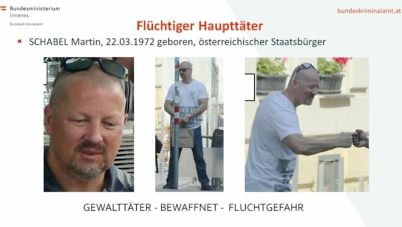 Der 50-jährige Wiener Martin Schabel wird als mutmaßlicher Drogen-Pate weltweit gesucht. Schabel soll zwei Jahre lang kiloweise vor allem Kokain im Darknet verkauft haben. (Bild: APA/BKA)