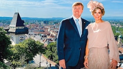 Das niederländische Königspaar Máxima und Willem-Alexander besuchen Graz. (Bild: Krone KREATIV, Viennareport, Christoph Hartner)