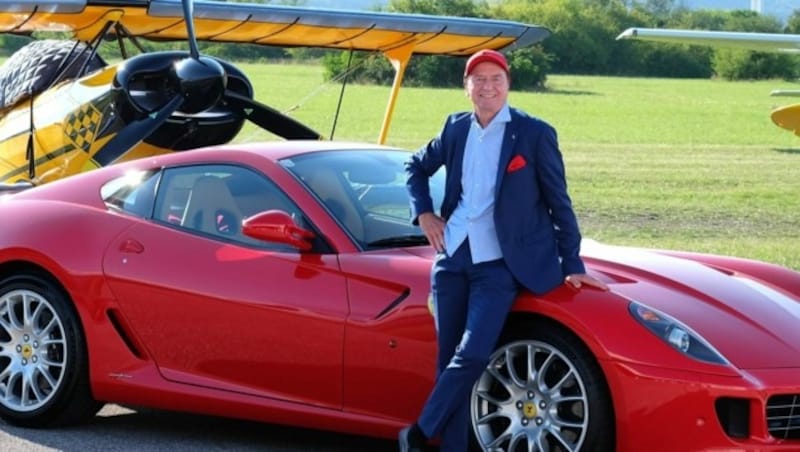 „Mr. Ferrari" Heribert Kasper schätzt den Wert von Niki Laudas erstem Ferrari auf 130.000 Euro. (Bild: Heribert Kasper)