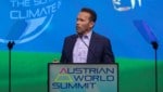 Arnold Schwarzenegger en la Cumbre Mundial de Austria 2021, lamentablemente 