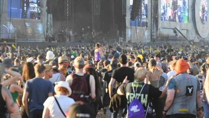 225.000 Menschen kamen beim Mega-Rockfestival auf den Pannonia Fields zusammen. (Bild: P. Huber)