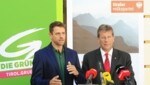 Gebi Mair (izquierda) y Jakob Wolf en la conferencia de prensa en Innsbruck el miércoles (Imagen: Christof Birbaumer)