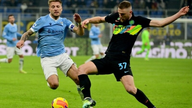 Ciro Immobile (l.), Milan Skriniar (r.) (Bild: AFP or licensors)