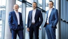 Der Knapp-Vorstand Gerald Hofer, Franz Mathi und Christian Grabner (von links) 