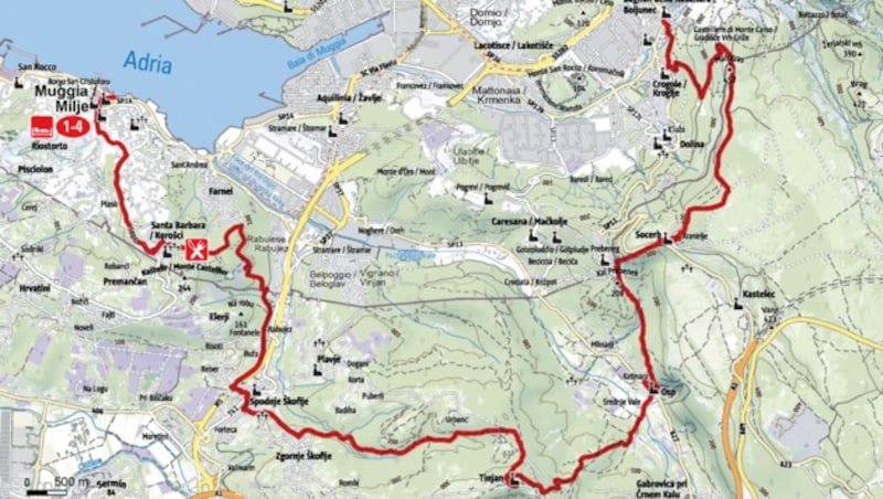 Bagnoli della Rosandra - Muggia (Bild: Alpe Adria Trail)