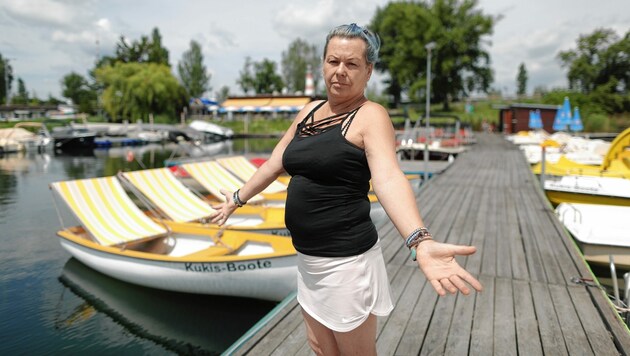 Bootsvermieterin Marianne Kukla ist schwer verärgert. (Bild: Gerhard Bartel)