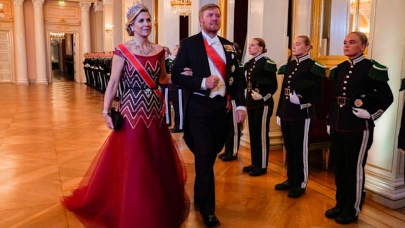 Zu Gast waren an diesem Abend unter anderem Königin Maxima und König Willem-Alexander. (Bild: Lise Åserud / NTB / AFP)