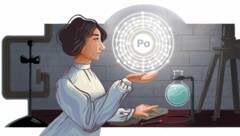 Das Google-Doodle zu Ehren der rumänischen Wissenschaftlerin (Bild: Google)