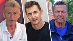 Klaus Augenthaler, Miroslav Klose, Lothar Matthäus (v.li.) (Bild: Mario Urbantschitsch, krone.tv, AFP)