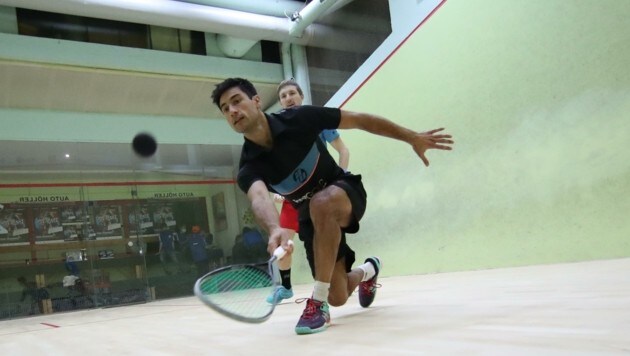 Squash-Profi Aqeel Rehman sicherte sich am vergangenen Wochenende in Graz bereits seinen 16. Staatsmeistertitel. (Bild: Tröster Andreas)