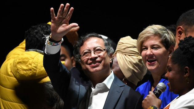 Der neu gewählte kolumbianische Präsident Gustavo Petro. (Bild: APA/AFP/Daniel MUNOZ)
