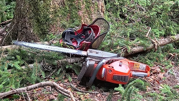 El trabajo forestal es peligroso, como demuestran dos accidentes recientes (imagen simbólica) (Bild: Manuel Schwaiger)