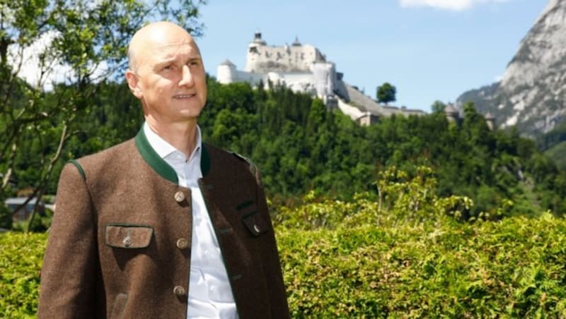 Hubert Stock ist seit 2019 Bürgermeister von Werfen. Zusätzlich ist der Landwirt auch Wolfsbeauftragter des Landes Salzburg. (Bild: Gerhard Schiel)