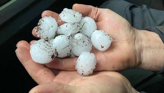 Severe hail damage in Styria and Lower Austria (archive image) (Bild: ÖHV)