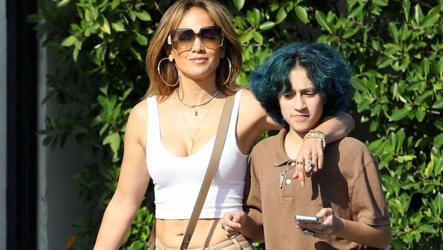 Jennifer Lopez mit Tochter Emme (Bild: www.PPS.at)