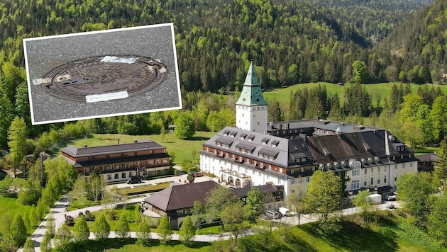 Das Schloss Elmau in der bayerischen Idylle lässt keine Wünsche offen. Einige tausend Gullydeckel wurden bereits versiegelt. (Bild: zeitungsfoto.at)