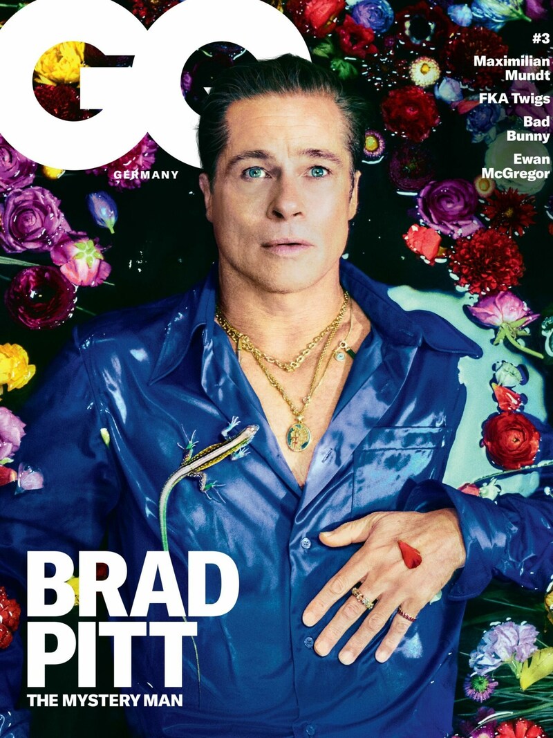 „The Mystery Man“: Brad Pitt ist Coverstar der weltweiten Ausgaben von GQ im August.
 (Bild: © Elizaveta Porodina für GQ )