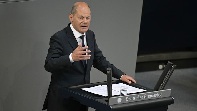 Germany's Federal Chancellor Olaf Scholz (SPD) (Bild: AFP)