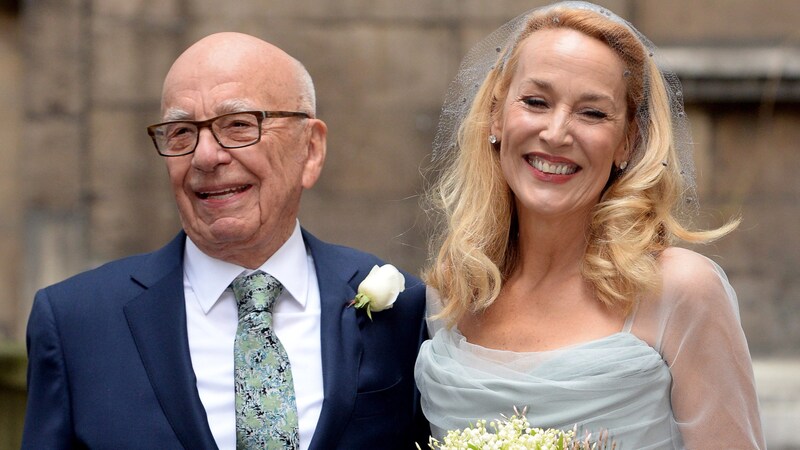 Rupert Murdoch und Jerry Hall traten im März 2016 vor den Traualtar. 2022 wurde die Ehe wieder geschieden.  (Bild: www.PPS.at)