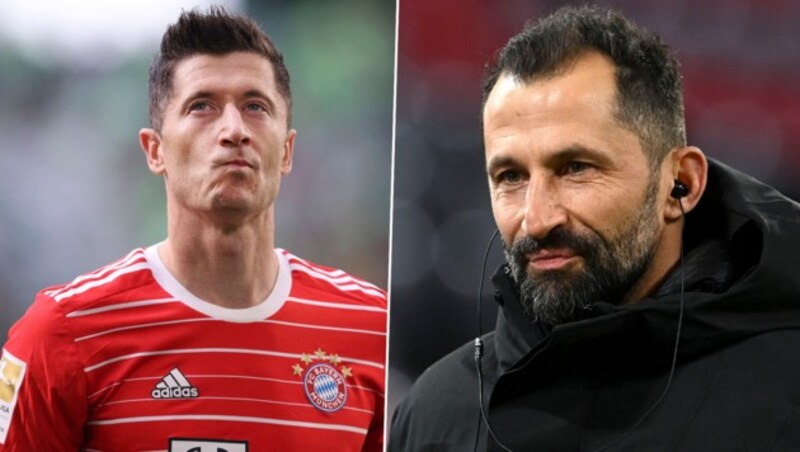 Lewandowski (l.), Salihamidzic (r.) (Bild: AFP)