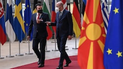 Mit der Aufhebung des Vetos steuert Nordmazedonien in Richtung EU-Beitritt. (Bild: AFP/JOHN THYS)