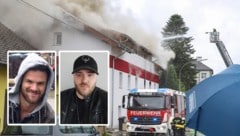 Aldin Sarhatlic rettete Patrick Maier aus dem brennenden Haus. (Bild: Krone KREATIV; Matthias Lauber/zVg)