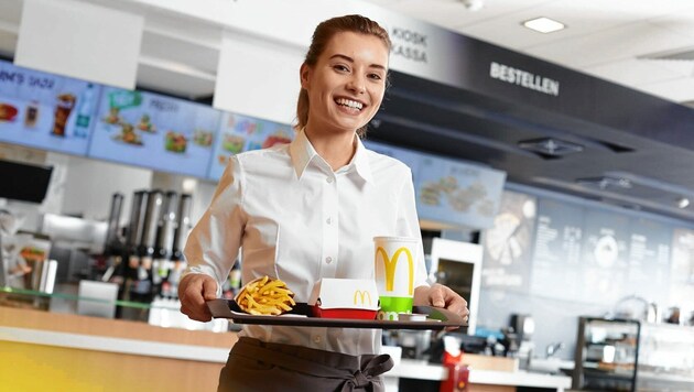 Der Fast-Food-Riese McDonald’s bietet aktuell rund 100 Ferialstellen an. (Bild: McDonald's)