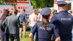 Die Polizei ist beim Donauinselfest 2022 mit einem Großaufgebot vor Ort. (Bild: APA/FLORIAN WIESER)