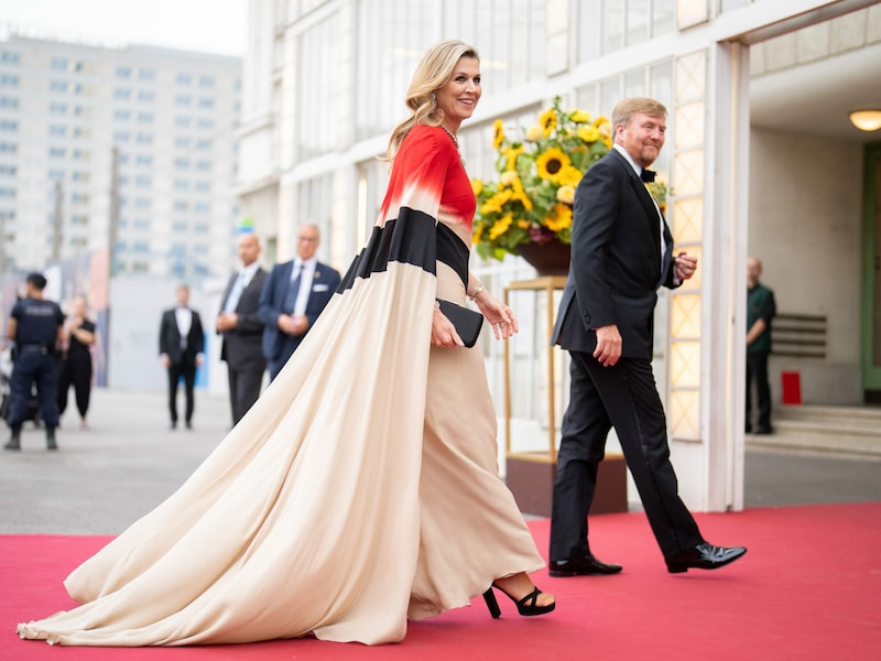 Beim Besuch im Konzerthaus versprühte Maxima erneut royalen Glamour. (Bild: APA/GEORG HOCHMUTH)