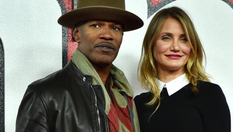 Jamie Foxx und Cameron Diaz standen für den Film „Annie“ zuletzt 2014 gemeinsam vor der Kamera. (Bild: AFP)