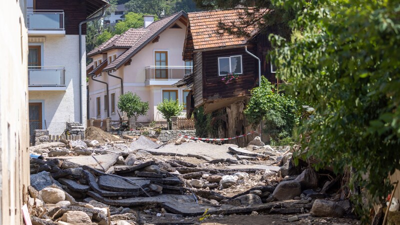 Das Unwetter brachte unvorstellbare Zerstörung. (Bild: APA/EXPA/JOHANN GRODER)