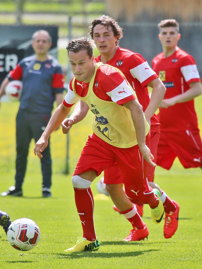 Der im Walgau aufgewachsene Michael Liendl brachte es in einem Testspiel gegen Tschechien im Jahr 2014 zu 23 Einsatzminuten im ÖFB-Team. (Bild: Christof Birbaumer/Kronenzeitung)