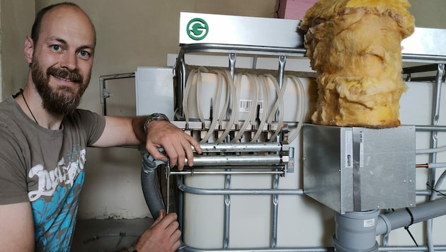 Bernhard König will einen thermochemischen Speicher auf den Markt bringen, der Wärme über viele Monate hinweg verlustfrei halten kann. (Bild: Green Soul Technologies)
