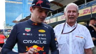 Max Verstappen, Dr. Helmut Marko (Bild: GEPA )