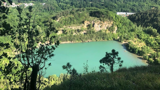 Der Steinbruchsee lockt viele Besucher ins Naturschutzgebiet, das Baden darin ist aber verboten. (Bild: zVg)