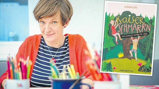 Leonora Leitl, Illustratorin und Autorin, lässt in ihrem neuen Märchen eine Ziege sprechen (Bild: Horst Einöder)