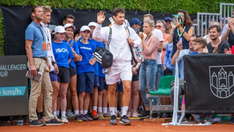 Bei seinem Auftritt im Jahr 2022 sorgte der Lichtenwörther für einen ausverkauften Center Court auf der STC-Anlage. (Bild: GEPA)