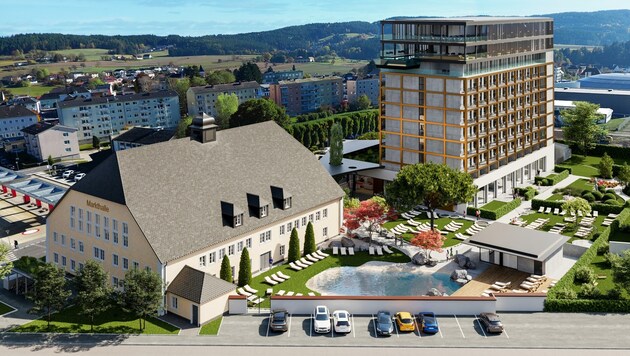 Den Bau des Hotels in Freistadt nimmt nun die Aufsichtsbehörde des Landes unter die Lupe. (Bild: B. Stockinger)