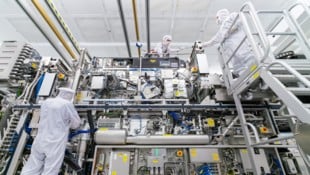 Reinraum des niederländischen Industrieausrüsters ASML
