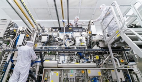 Reinraum des niederländischen Industrieausrüsters ASML