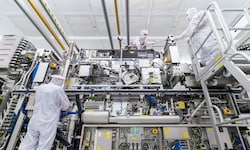 Reinraum des niederländischen Chipindustrieausrüsters ASML