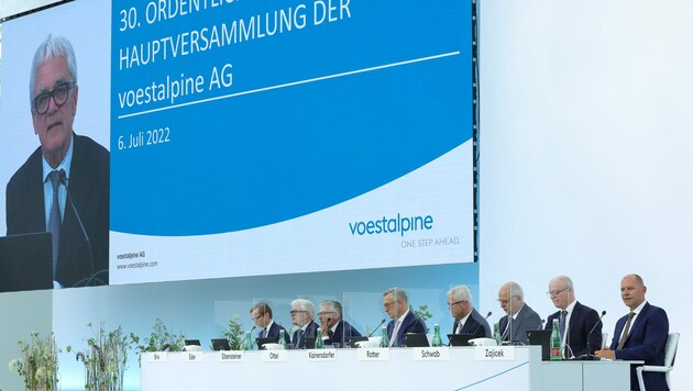 Wolfgang Eder leitete am 6. Juli erstmals die Hauptversammlung der Voestalpine. (Bild: voestalpine/Fotostudio Eder)