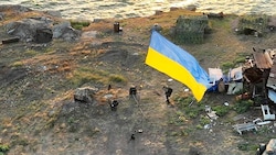 Die ukrainische Kontrolle über die Schlangeninsel ist strategisch und symbolisch wichtig. (Bild: APA/AFP/Ukraine's border guard service/STR)