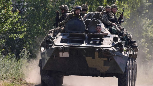Ukrainische Soldaten (Bild: AFP)