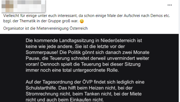 Das Posting der SPÖ-Politikerin (Bild: zVg, Krone KREATIV)